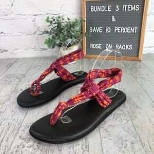 Sanuk Ella Yoga Mat Sling Sandal Size 7